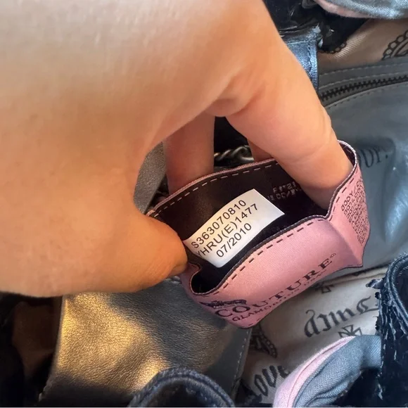 Juicy Couture Gray and Pink Scottie Bags - Picture 5 of 10